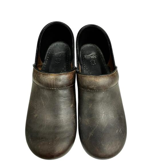 Dansko Professional Antique Oiled Brown Leather Clog Size 9.5 - Picture 6 of 12
